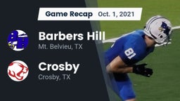 Recap: Barbers Hill  vs. Crosby  2021