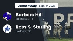 Recap: Barbers Hill  vs. Ross S. Sterling  2022