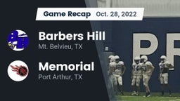Recap: Barbers Hill  vs. Memorial  2022