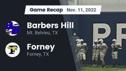 Recap: Barbers Hill  vs. Forney  2022