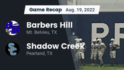 Recap: Barbers Hill  vs. Shadow Creek  2022