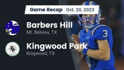 Recap: Barbers Hill  vs. Kingwood Park  2023