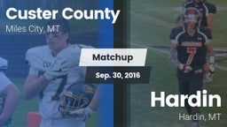 Matchup: Custer County High vs. Hardin  2016