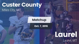 Matchup: Custer County High vs. Laurel  2016