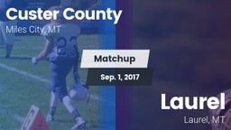 Matchup: Custer County High vs. Laurel  2017