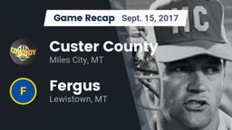 Recap: Custer County  vs. Fergus  2017