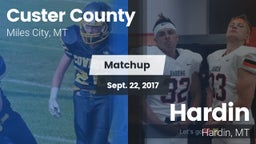 Matchup: Custer County High vs. Hardin  2017