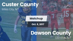 Matchup: Custer County High vs. Dawson County  2017
