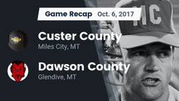 Recap: Custer County  vs. Dawson County  2017