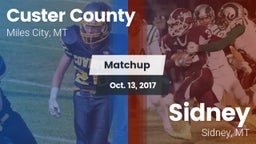 Matchup: Custer County High vs. Sidney  2017