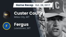 Recap: Custer County  vs. Fergus  2017