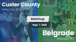 Matchup: Custer County High vs. Belgrade  2018