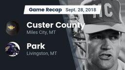 Recap: Custer County  vs. Park  2018