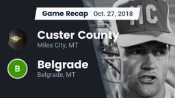 Recap: Custer County  vs. Belgrade  2018