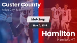 Matchup: Custer County High vs. Hamilton  2018