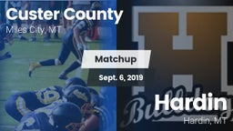 Matchup: Custer County High vs. Hardin  2019