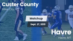 Matchup: Custer County High vs. Havre  2019
