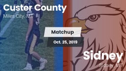 Matchup: Custer County High vs. Sidney  2019