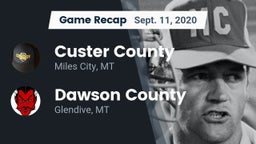 Recap: Custer County  vs. Dawson County  2020