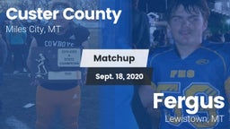 Matchup: Custer County High vs. Fergus  2020