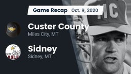 Recap: Custer County  vs. Sidney  2020
