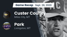 Recap: Custer County  vs. Park  2020