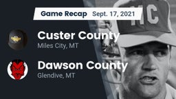 Recap: Custer County  vs. Dawson County  2021