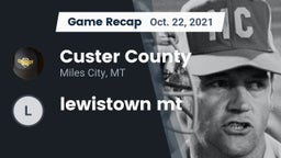 Recap: Custer County  vs. lewistown mt 2021