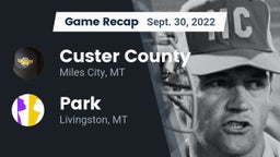 Recap: Custer County  vs. Park  2022