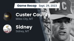 Recap: Custer County  vs. Sidney  2023
