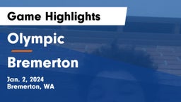 Olympic  vs Bremerton  Game Highlights - Jan. 2, 2024