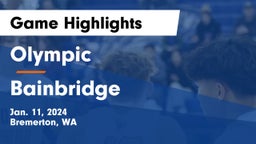 Olympic  vs Bainbridge  Game Highlights - Jan. 11, 2024
