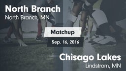 Matchup: North Branch High vs. Chisago Lakes  2016