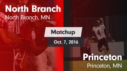 Matchup: North Branch High vs. Princeton  2016