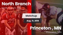 Matchup: North Branch High vs. Princeton , MN 2018