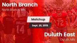 Matchup: North Branch High vs. Duluth East  2019