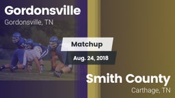 Matchup: Gordonsville High vs. Smith County  2018
