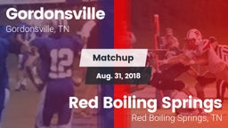 Matchup: Gordonsville High vs. Red Boiling Springs  2018