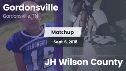 Matchup: Gordonsville High vs. JH Wilson County 2018