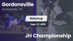 Matchup: Gordonsville High vs. JH Championship 2018