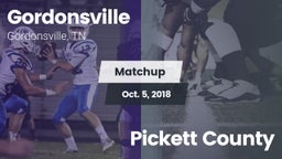 Matchup: Gordonsville High vs. Pickett County  2018