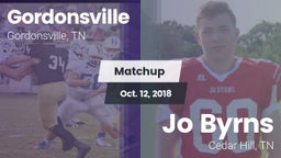 Matchup: Gordonsville High vs. Jo Byrns 2018