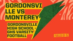 Gordonsville football highlights Gordonsville vs Monterey 