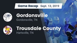 Recap: Gordonsville  vs. Trousdale County  2019