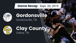 Recap: Gordonsville  vs. Clay County 2019