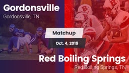 Matchup: Gordonsville High vs. Red Boiling Springs  2019