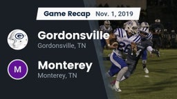 Recap: Gordonsville  vs. Monterey  2019