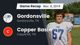 Recap: Gordonsville  vs. Copper Basin  2019