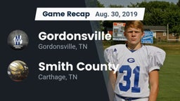 Recap: Gordonsville  vs. Smith County  2019