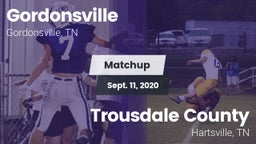 Matchup: Gordonsville High vs. Trousdale County  2020